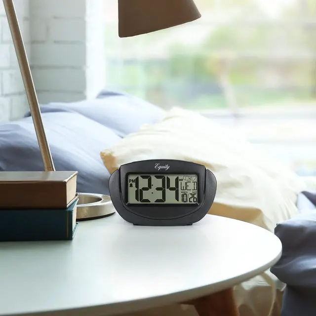 Alt view image 6 of 7 - 31022 Insta-Set LCD Alarm Clock, Black