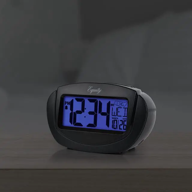 Alt view image 5 of 7 - 31022 Insta-Set LCD Alarm Clock, Black