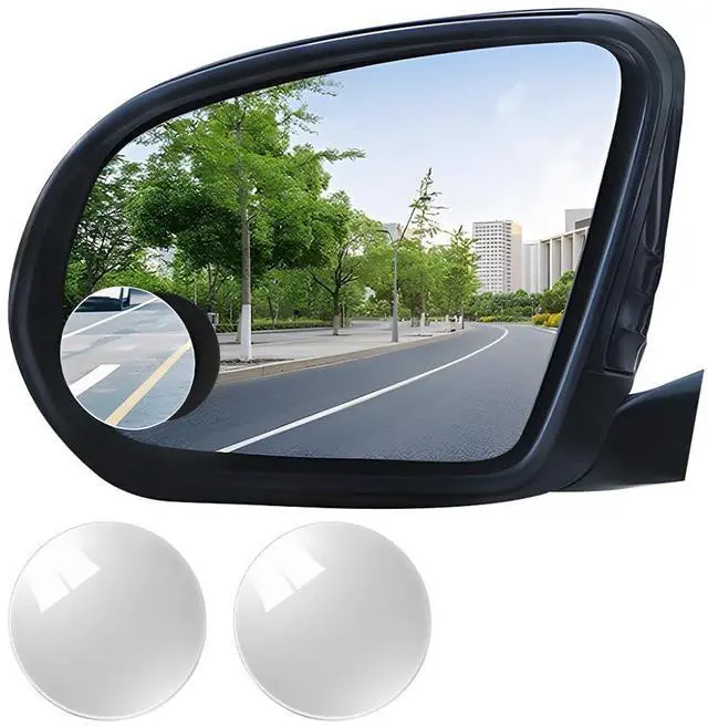 Main image of 2PCS Car Blind Spot Mirrors, Round Shaped Wide Angle Vehicle Blindspot Glass Convex, Frameless Automotive Rearview Side Mirror Accessories, Universal for SUV, Sedan, Truck