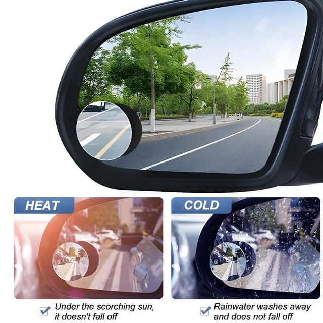 Alt view image 3 of 6 - 2PCS Car Blind Spot Mirrors, Round Shaped Wide Angle Vehicle Blindspot Glass Convex, Frameless Automotive Rearview Side Mirror Accessories, Universal for SUV, Sedan, Truck