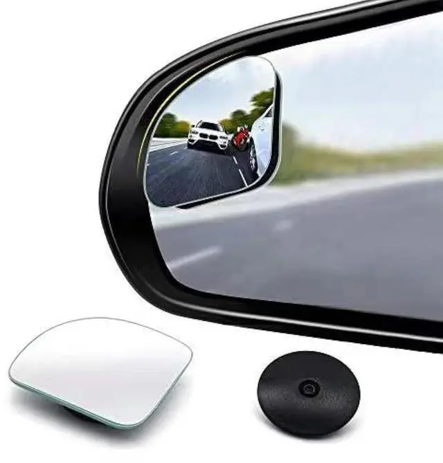 Main image of Fan Shaped Blind Spot Mirror 2pc, 360 Degree Adjustable HD Glass | Frameless Convex Rear View Mirror, for any Car, Van, SUV and Trucks