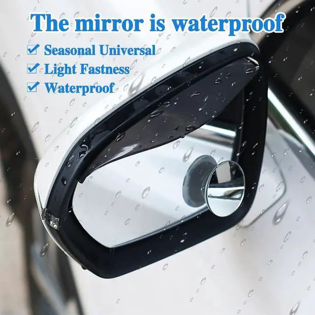 Alt view image 5 of 7 - 2PCS Blind Spot Mirror, Side View Mirror Blindspot, Frameless HD Glass Rear View Mirror with Wide Angle Adjustable Stick, Auto Accessories Round Convex Mirrors for Most Cars (Suction cup)