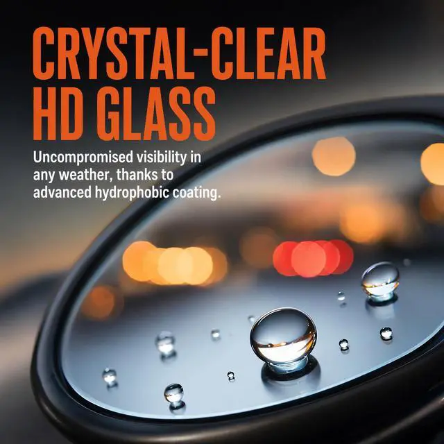 Alt view image 4 of 6 - Blind Spot Mirror 2PCS, Fan Shaped HD Glass Frameless Convex Mirror, 360° Adjustable Wide Angle Side Rear View Mirror for Car SUV Truck