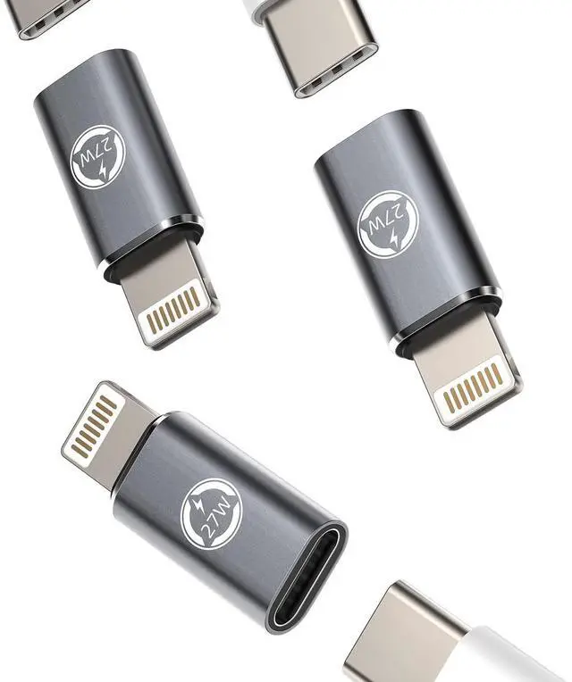 Main image of 27W Fast Charger Adapter(3Pack)USB C Female to Lightning Male Converter for Iphone 11 12 13 14 Pro Max Mini Xs Se 7 8 X Xr Plus IpadAir Type-c Port Charge Cord Connector Charging Data Sync Cable