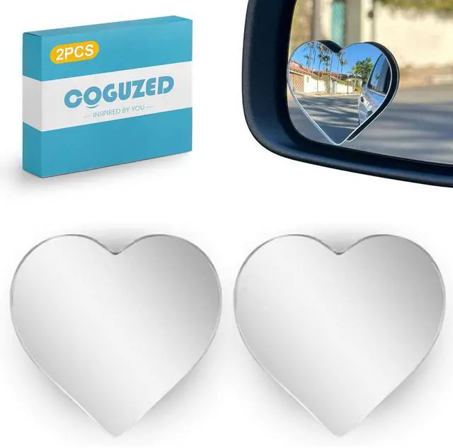 Main image of 2 Pack Blind Spot Mirror for Car, HD Glass Convex Rear View Mirror, 360 Adjustable Wide Angle Round Stick On Mirrors, Universal Exterior Accessories for SUV Truck Van