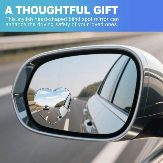 Alt view image 4 of 6 - 2 Pack Blind Spot Mirror for Car, HD Glass Convex Rear View Mirror, 360 Adjustable Wide Angle Round Stick On Mirrors, Universal Exterior Accessories for SUV Truck Van