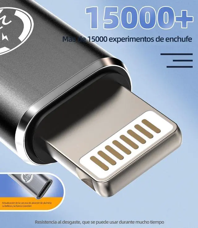 Alt view image 5 of 7 - 27W USB C Female to Lightning Male Charger Adapter (3 Pack) for iPhone 14 13 Pro Max for iPad Type C Jack Fast Charging Type C Data Cable Connector Converter Lighting Charger Accessories