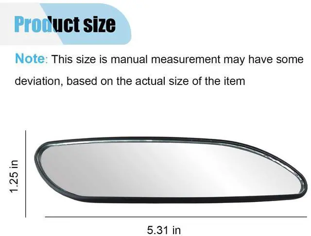 Alt view image 2 of 6 - 2 PCS Blind Spot Car Mirror, HD Glass Adjustable Car Side Mirror, Framed Wide-angle Blind Spot Mirror, Universal Convex Rear View Mirror for Cars, SUVs, Trucks and RVs (Rectangle)