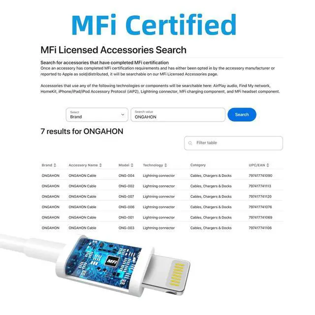 Alt view image 3 of 6 - USB C to Lightning Cable 10FT 1 Pack, 27W Fast Charging Cord for iPhone | MFi Certified 10FT USB C to Lightning Cable with 27W PD fast charging, durable long cord for home, office and travel
