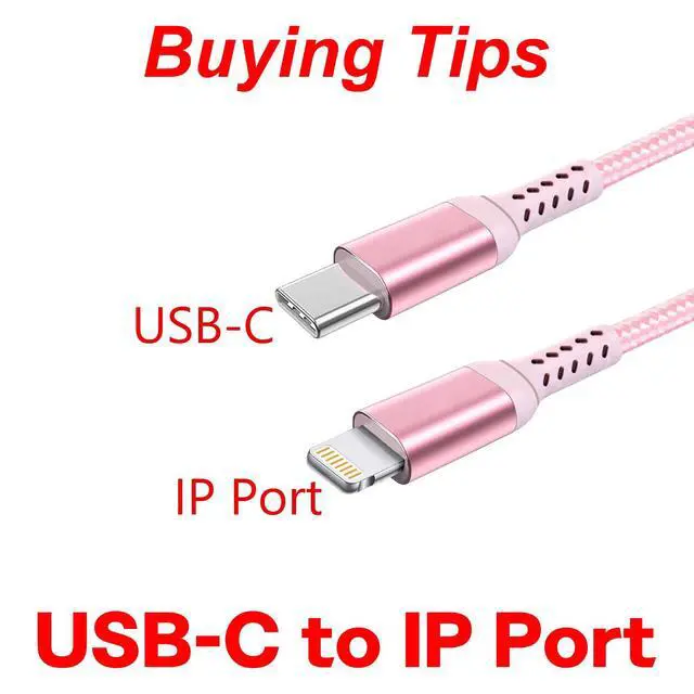 Alt view image 2 of 6 - 10FT Long iPhone USB-C to Lightning Cable Apple MFi Certified Pink | 20W 3A (max) USB C Power Delivery Fast Charge for iPhone 14 13 12 11 10 Max X XS XR 9 8, AirPods, iPad, Charging Cord