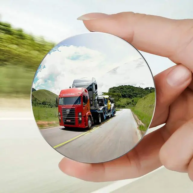 Alt view image 3 of 7 - 2Pcs 3 Inch Non-Adjustable Large Stick-On Convex Blind Spot Mirror, HD Glass Big Round Rear View, Strong Adhesive for Car, Van, SUV and Trucks (3"(75mm), Frameless)
