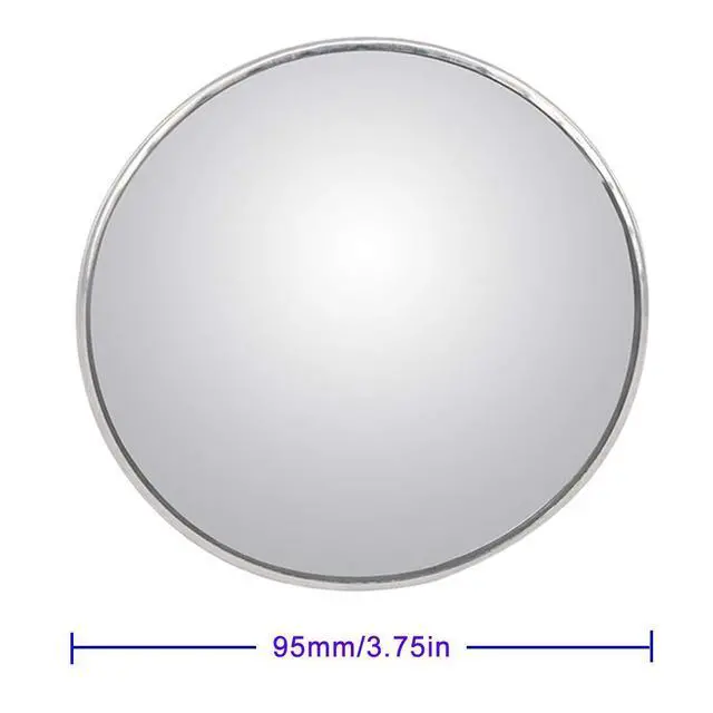 Alt view image 4 of 7 - 2Pcs 3 Inch Non-Adjustable Large Stick-On Convex Blind Spot Mirror, HD Glass Big Round Rear View, Strong Adhesive for Car, Van, SUV and Trucks (3"(75mm), Frameless)
