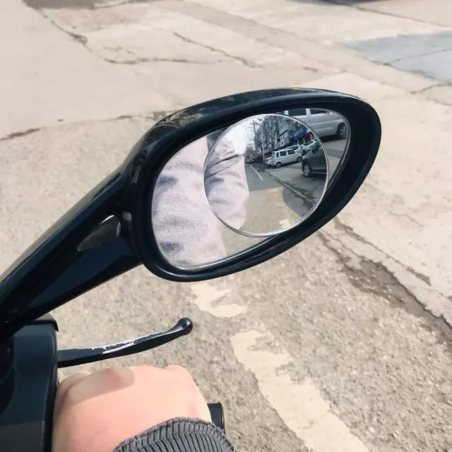 Alt view image 7 of 7 - 2Pcs 3 Inch Non-Adjustable Large Stick-On Convex Blind Spot Mirror, HD Glass Big Round Rear View, Strong Adhesive for Car, Van, SUV and Trucks (3"(75mm), Frameless)