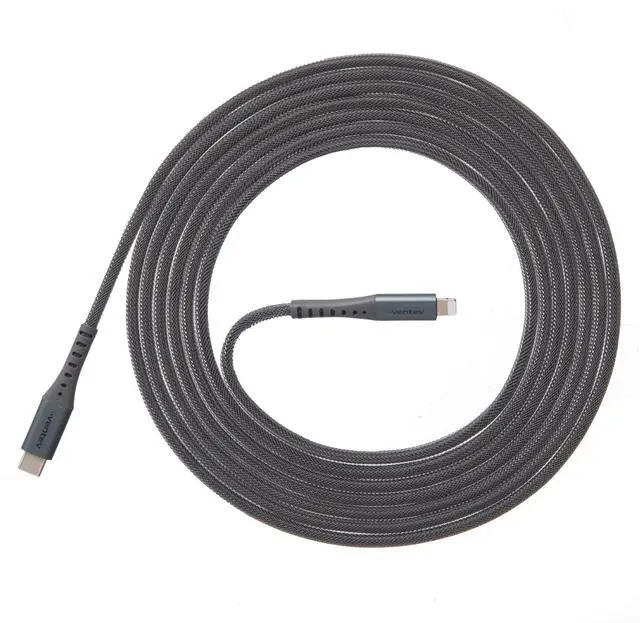 Main image of USB C to Apple Lightning High-Speed Ultra Durable Alloy Cable for iPhone 1-14, AirPods, iPads and More Devices (10 Foot, Gray)