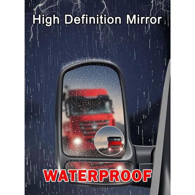 Alt view image 5 of 7 - Stick-on Blind Spot Car Mirror, 3.75" Convex Rear View Mirrors | Non-Adjustable Big Round HD Glass Blindspot Convex Rearview Mirror for Car, an, SUV and Trucks
