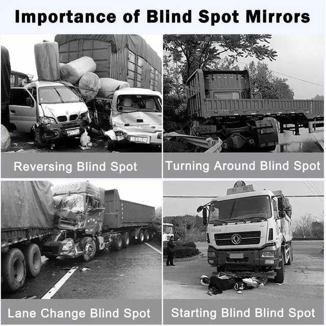 Alt view image 6 of 7 - Stick-on Blind Spot Car Mirror, 3.75" Convex Rear View Mirrors | Non-Adjustable Big Round HD Glass Blindspot Convex Rearview Mirror for Car, an, SUV and Trucks
