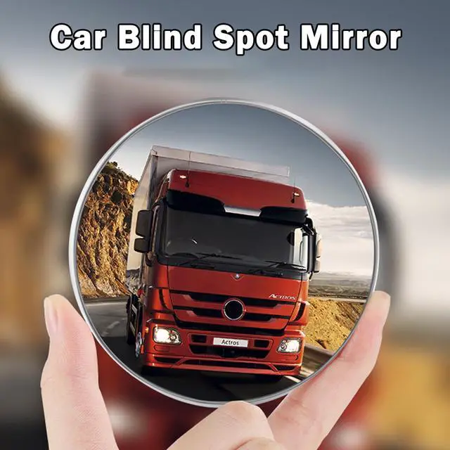 Alt view image 7 of 7 - Stick-on Blind Spot Car Mirror, 3.75" Convex Rear View Mirrors | Non-Adjustable Big Round HD Glass Blindspot Convex Rearview Mirror for Car, an, SUV and Trucks