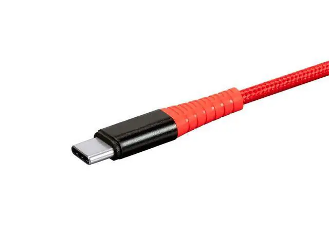 Alt view image 4 of 6 - Durable Apple MFi Certified USBC to Lightning Cable - Fast Charging, Flexible, Kevlar-Reinforced Nylon-Braided Jacket, iPhone 13, Pro, Pro Max, AirPods Pro, 6 Feet, Red - AtlasFlex Series