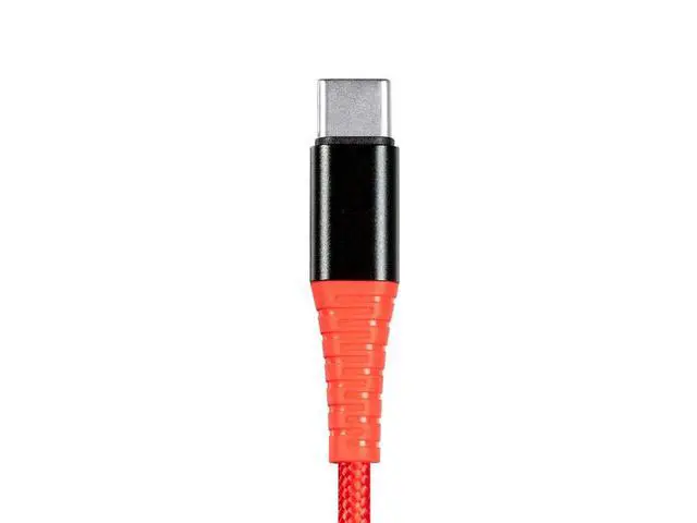 Alt view image 6 of 6 - Durable Apple MFi Certified USBC to Lightning Cable - Fast Charging, Flexible, Kevlar-Reinforced Nylon-Braided Jacket, iPhone 13, Pro, Pro Max, AirPods Pro, 6 Feet, Red - AtlasFlex Series