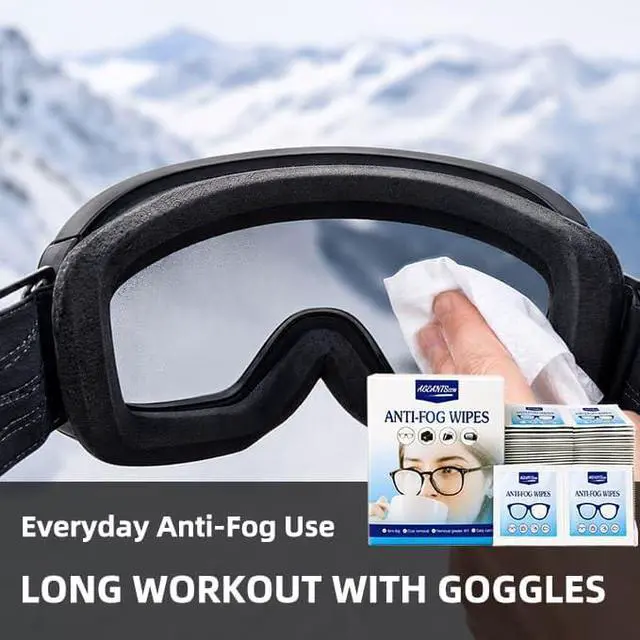 Alt view image 4 of 6 - Anti-Fog Wipes for Glasses, 100 Pre-Moistened Lens Cleaners | Ideal for Eyeglasses,Goggles,Cameras,Screens. Ammonia-free, Scratch-free Individually Wrapped Wipes Safe on AR Coatings.