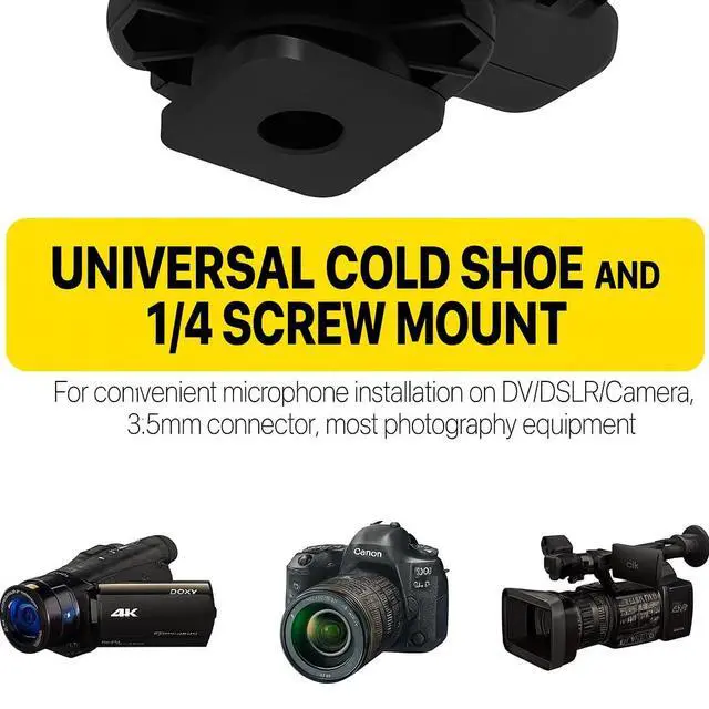 Alt view image 3 of 7 - Mini Shotgun Microphone for Camera & Smartphone, External Camera Mic for DSLR, Camcorder & Phone, 3.5mm Plug, Vlogging & YouTube