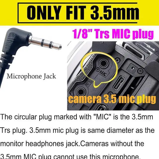 Alt view image 4 of 7 - Mini Shotgun Microphone for Camera & Smartphone, External Camera Mic for DSLR, Camcorder & Phone, 3.5mm Plug, Vlogging & YouTube