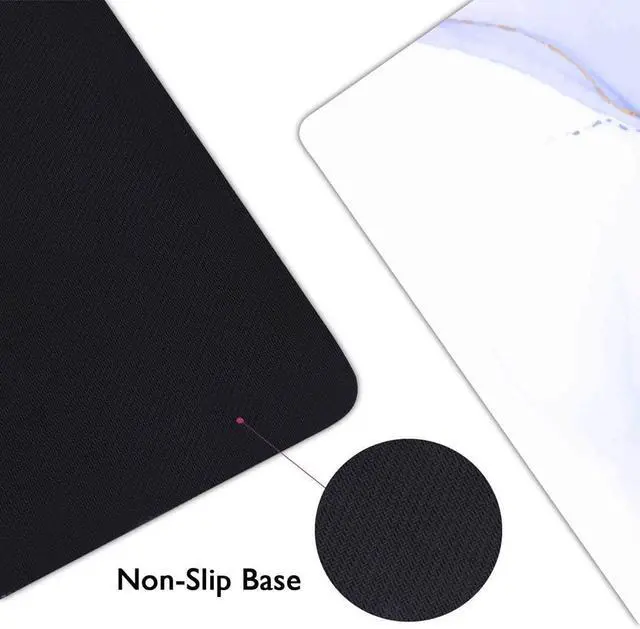 Alt view image 5 of 7 - Extended Gaming Mouse Pad (31.5 X 11.8 in), Large Non-Slip Rubber Base Mousepad,Keyboard Mouse Mat Desk Pad for Work, Game, Office, Home - Blue Purple Rose Gold Marble