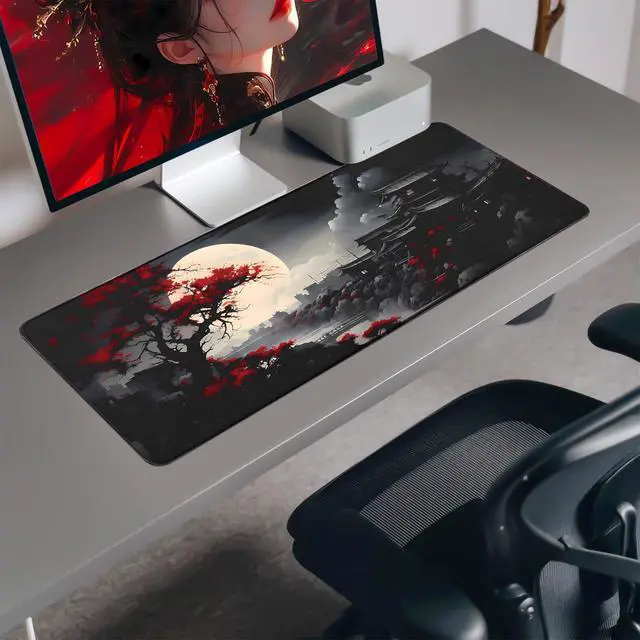 Alt view image 7 of 7 - Mouse Pad Gaming Mousepad,Large Mousepads for Keyboard and Mouse with Non-Slip Rubber Base,Suitable for School,Office,Home,31.5 x 11.8 Inch