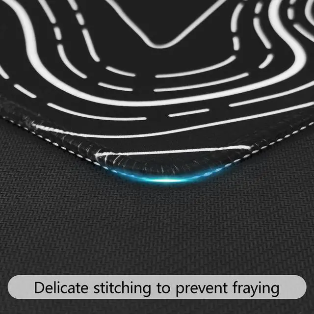 Alt view image 5 of 7 - Topographic Mouse Pad Large Desk Mat 31.5" x 11.8", Gaming Mouse Pad | Non-Slip, Durable, with Clear and Fade-Resistant Patterns, 0.3MM Thick, Artistic Style