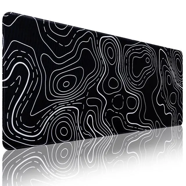 Alt view image 7 of 7 - Topographic Mouse Pad Large Desk Mat 31.5" x 11.8", Gaming Mouse Pad | Non-Slip, Durable, with Clear and Fade-Resistant Patterns, 0.3MM Thick, Artistic Style