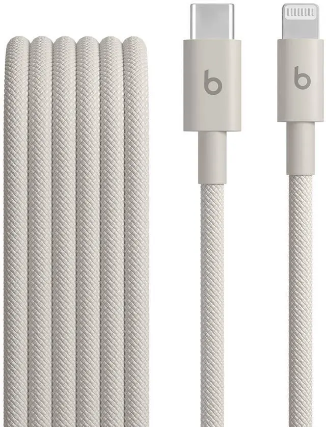 Main image of USB-C to Lightning Woven Cable Fast Charging Durable/Tangle-Free Compatible Charger for Apple Devices w Lightning Ports (1.5 m, 5 ft) - Surge Stone