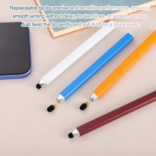 Alt view image 4 of 7 - Stylus Pens for Touch Screen, High Sensitivity Universal Pen Capacitive Digital Pens Touchscreen Stylus for Phone Tablets Laptop Touch Screen Devices, Black