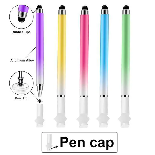 Alt view image 6 of 7 - 5Pcs Stylus Pen for Touchscreen,iPad,iPhone,3 in 1 Stylus Pen | High Precision & Sensitivity, Perfect for Touch Screens, iPhone/ipad/Samsung/Google/Microsoft/Android Tablets