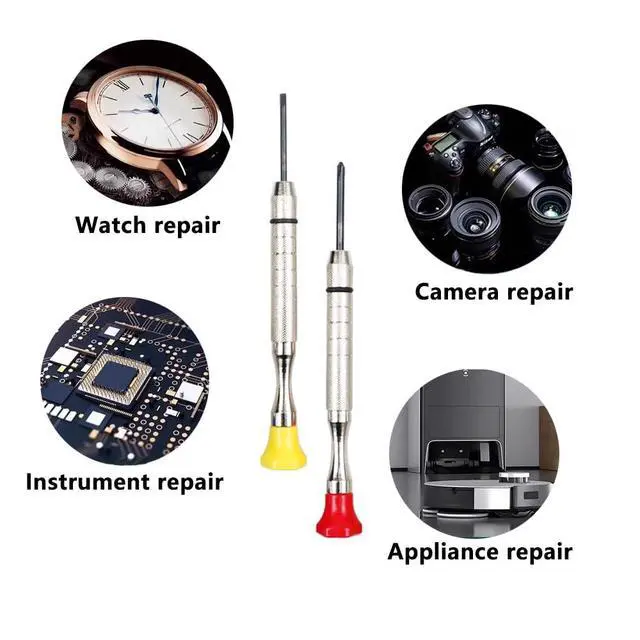 Alt view image 7 of 7 - Small Screwdriver Set -3pcs Flathead and 3pcs Phillips Micro Head Mini Screwdriver Set Precision CRV Eyeglasses Watches Electronics Computer Repair Kit Cool Gadgets Tool Gifts for Men
