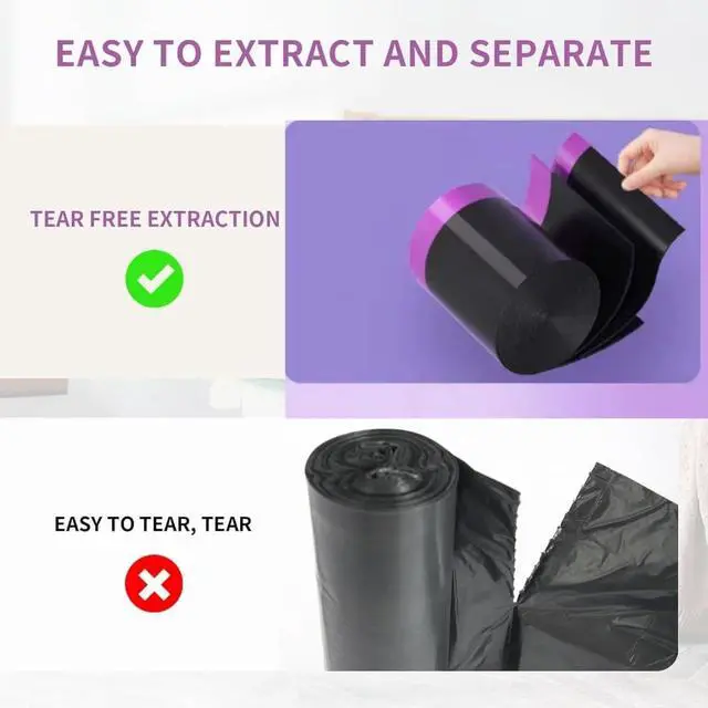 Alt view image 5 of 7 - 4 Gallon multipurpose trash bags, Drawstring Design, Extra Durable and Unscented Garbage Bags1 mil, Count for Home, Bathroom, Office, Outdoor Camping120 Count.