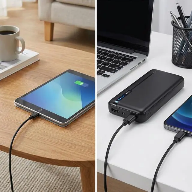 Alt view image 3 of 7 - 3 Pcs USB C to Micro USB Cable Short 1ft Type C to Micro-USB Charging Cord Micro-USB to-Type-C Adapter Cable Compatible with Phone Tablets Camera Phone and More