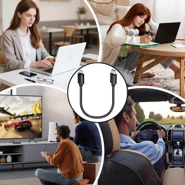 Alt view image 7 of 7 - 3 Pcs USB C to Micro USB Cable Short 1ft Type C to Micro-USB Charging Cord Micro-USB to-Type-C Adapter Cable Compatible with Phone Tablets Camera Phone and More