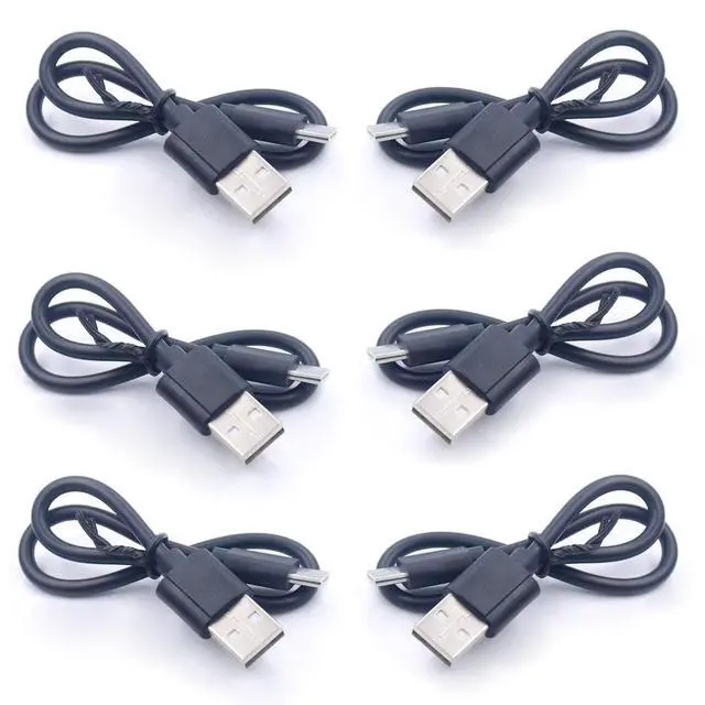 Alt view image 3 of 7 - 6 Pack Short Micro USB Cable 8 Inch Short USB Type C Cable USB C Cord Charging Cable Data Sync Cord for Portable Charger Power Bank Charging Battery Pack Android Phones Headphone Speaker
