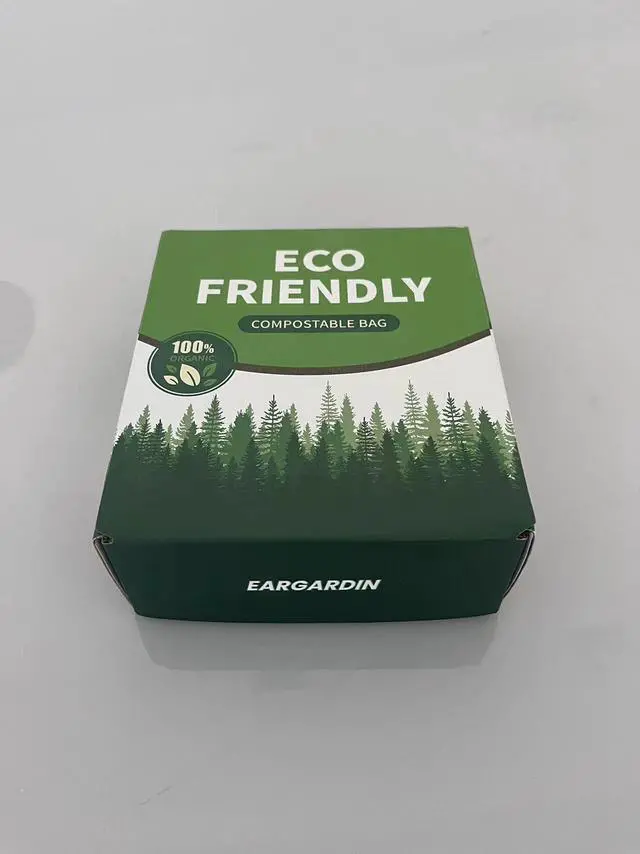 Alt view image 7 of 7 - Drawstring Trash Bags 4 Gallon Compostable Garbage Bags Wastebasket Liners Bags for Kitchen Bathroom Office Garden US BPI ASTM D6400 Europe OK Compost Home Certified