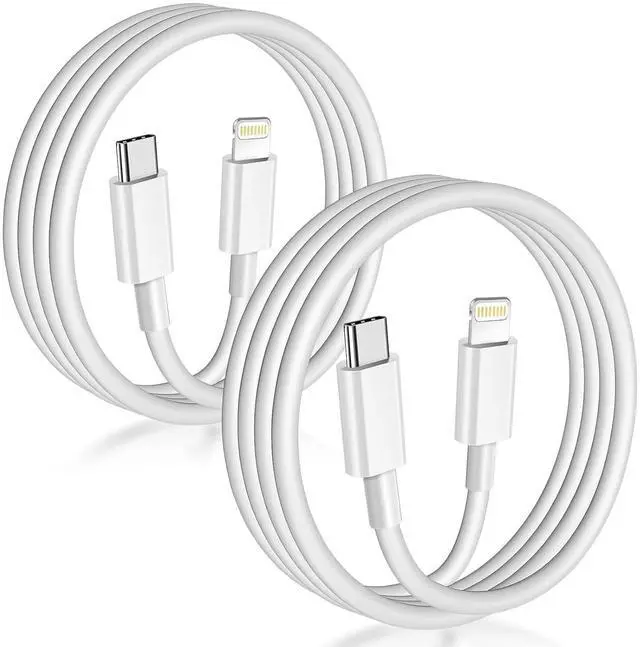 Main image of USB C to Lightning Cable 2Pack 6FT MFi Certified,White