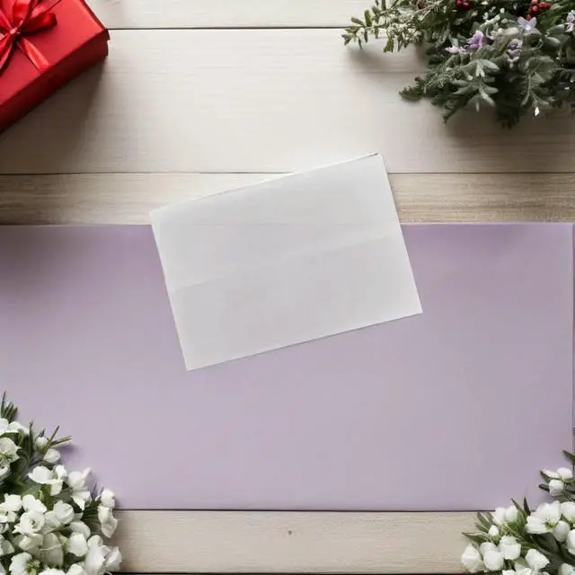 Alt view image 6 of 6 - 50Pcs Tracing Paper Envelopes Blank Translucent Parchment Jackets for Wedding Invitations Greeting Cards Birthday Party Holiday