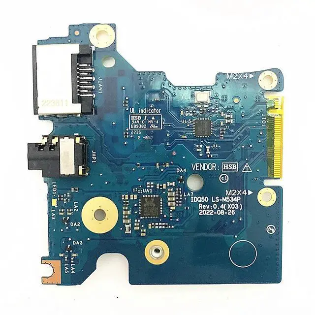 Alt view image 4 of 6 - For g15 5530 5535 G16 7630 built-in USB audio network port small board LS-M534P