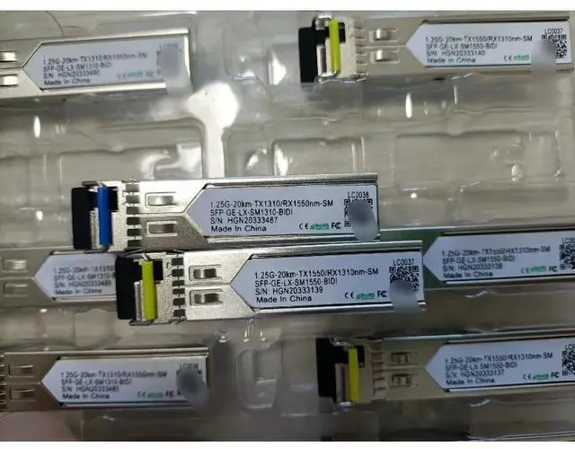 Alt view image 5 of 6 - for SFP-GE-LX-SM1550-BIDI 1.25G BIDI 20km TX1550/RX1310nm LC