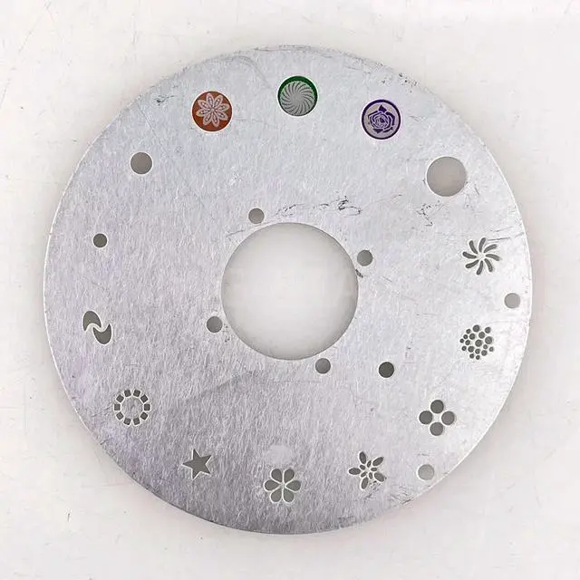 Alt view image 6 of 6 - 10CM 200W/230W Rotating Glass Gobo for Moving Head Lights Color Pattern Disc