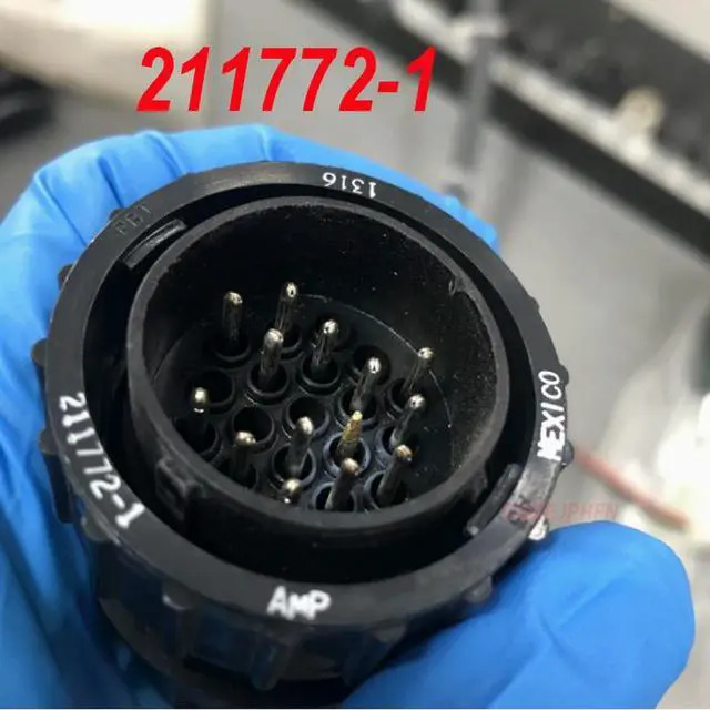 Alt view image 2 of 2 - For TE AMP 19P circular connector plug 211772-1 without pins needs to be provid