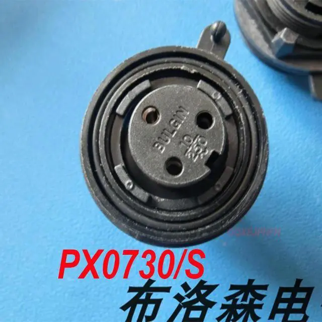 Alt view image 3 of 4 - For BULGIN PX0730/S 3P circular connector 3-pin female socket panel installation screw locking wire
