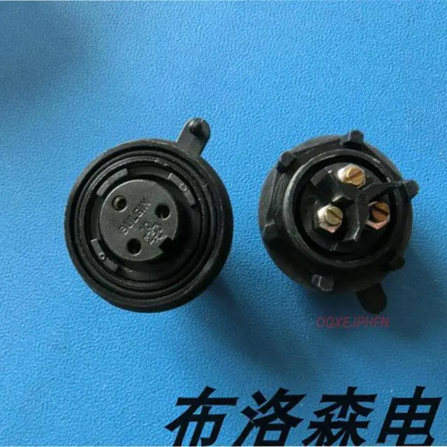 Alt view image 4 of 4 - For BULGIN PX0730/S 3P circular connector 3-pin female socket panel installation screw locking wire