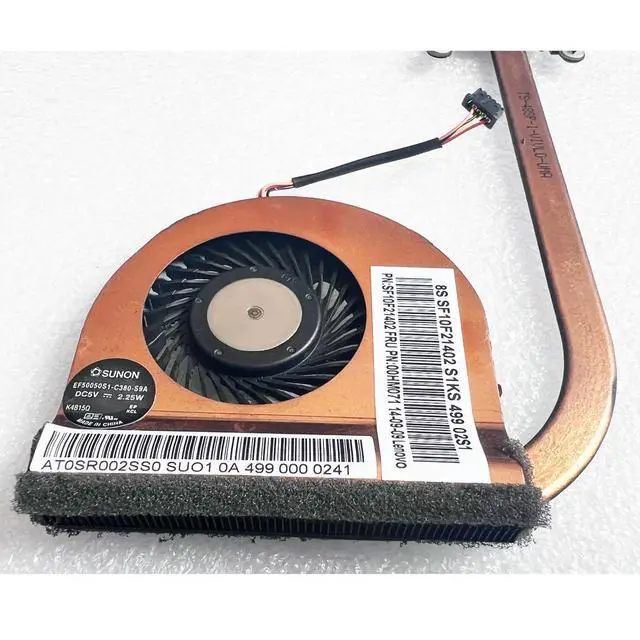 Alt view image 5 of 6 - For Thinkpad T440 Integrated Fan Integrated Graphics Card Fan Heat Sink Copper Tube 00HM071