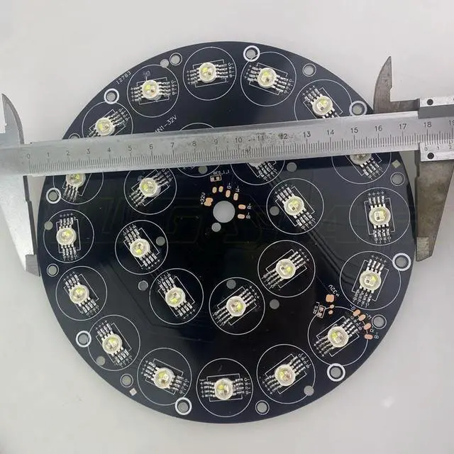 Alt view image 4 of 4 - 180mm 24LED 32v Par Light Series LED Light Plate DIY LED Module Repair Parts 24x12w RGBW Waterproof Aluminum plate+LED chip