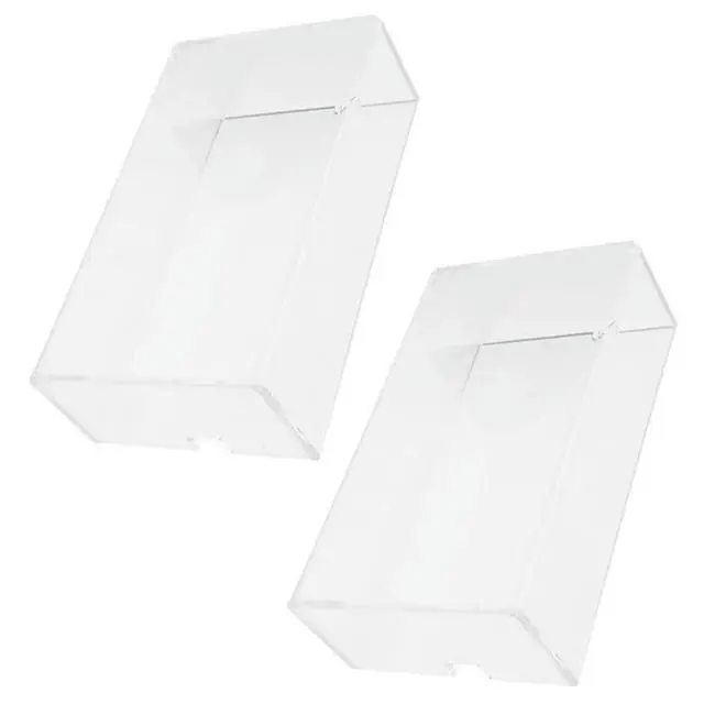 Alt view image 4 of 6 - 2Pcs Transparent Acrylic Mouse Cover Scratch Resistant Durable Protective Case for Laptop Office Use Mouse